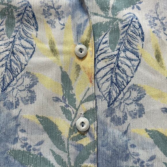 Vintage 80s Southern Lady Tropical Print Skirt Set Size 14 Cottage Teacher Retro - Picture 3 of 9